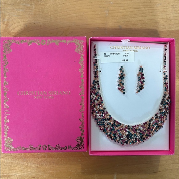 Christian Siriano Multicolor Necklace and Earring Set - Picture 3 of 4